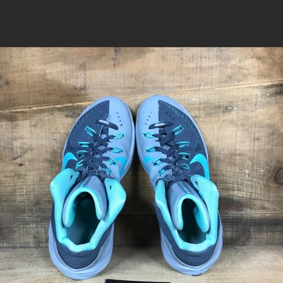 Nike Hyperdunk Grey Hyper Turquoise Basketball - Picture 3 of 5